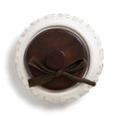 Notes of Love White 4.5 x 4.5 Inch Stoneware Decorative Jar