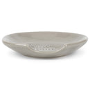 DEMDACO So Very Blessed and So Very Grateful Dove Grey 4.5 x 4 Glossy Ceramic Stoneware Wobbly Round Spoon Rest