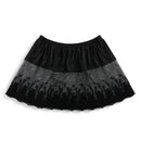 DEMDACO Black Sheer Floral Lace Womens Extra Large Stretch Polyester Shirt Extender