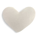 DEMDACO Cream Warming Heart 13 x 10 inch Plush Polyester Decorative Throw Giving Pillow