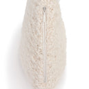 DEMDACO Cream Warming Heart 13 x 10 inch Plush Polyester Decorative Throw Giving Pillow