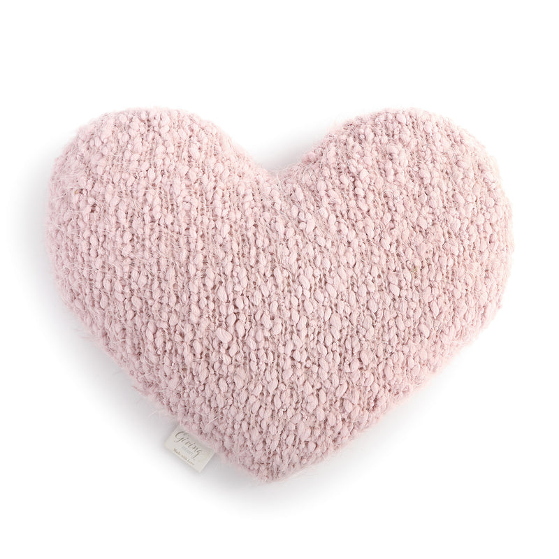 DEMDACO Blush Warming Heart 13 x 10 inch Plush Polyester Decorative Throw Giving Pillow