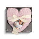 DEMDACO Blush Warming Heart 13 x 10 inch Plush Polyester Decorative Throw Giving Pillow