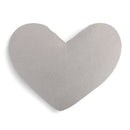 DEMDACO Grey Warming Heart 13 x 10 inch Plush Polyester Decorative Throw Giving Pillow
