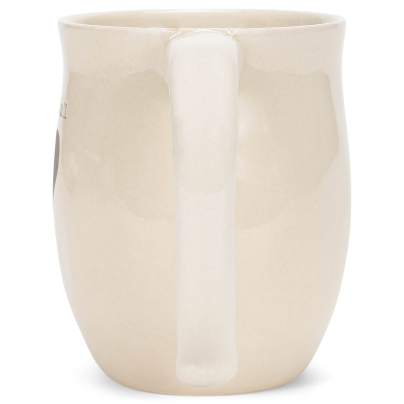 Grateful Heart Cream Inspirational 16 ounce Ceramic Stoneware Coffee Mug