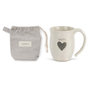 Joyful Heart Cream Inspirational 16 ounce Ceramic Stoneware Coffee Mug