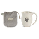 Kind Heart Cream Inspirational 16 ounce Ceramic Stoneware Coffee Mug