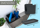 Nat & Jules Kitchen Black 8 x 4.5 Ceramic Stoneware Sink Caddy Set of 2