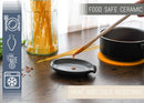 Nat & Jules Matte Grey 6 x 4 Glossy Ceramic Oval Countertop Spoon Rest