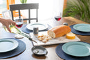 Nat & Jules Matte Grey 6 x 4 Glossy Ceramic Oval Countertop Spoon Rest