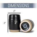 Nat & Jules Raw Bottom Black 3 x 2 Ceramic Salt and Pepper Shaker 2 Piece Set