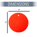 Honeycomb Pattern 7 inch Silicone Round Kitchen Hot Pad Trivets Set of 4, Red