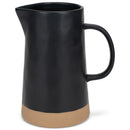 Nat & Jules Raw Bottom Matte Black 48 ounce Ceramic Pitcher Jug