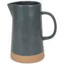 Nat & Jules Raw Bottom Matte Grey 48 ounce Ceramic Pitcher Jug