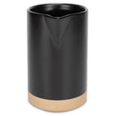 Nat & Jules Raw Bottom Matte Black 40 ounce Ceramic Pitcher Jug
