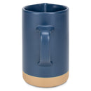 Nat & Jules Raw Bottom Matte Navy Blue 40 ounce Ceramic Pitcher Jug