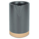Nat & Jules Raw Bottom Matte Grey 40 ounce Ceramic Pitcher Jug