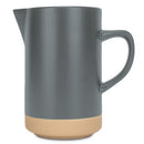 Nat & Jules Raw Bottom Matte Grey 40 ounce Ceramic Pitcher Jug