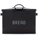 Nat & Jules Large Black 15 x 10 Metal Bread Box