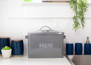 Nat & Jules Large Grey 15 x 10 Metal Bread Box