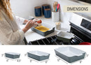 Nat & Jules Nested Grey 12 x 8 Ceramic Stoneware Baking Dishes Set of 3