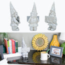 Nat & Jules Blessed Gnome Aged Cement Hue 12 inch Resin Stone Garden Statue