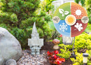 Nat & Jules Blessed Gnome Aged Cement Hue 12 inch Resin Stone Garden Statue