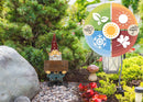 Nat & Jules Welcome Gnome Colorful Finish 12 inch Resin Stone Garden Statue