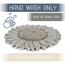 Nat & Jules Sunflower Stone Grey 12 inch Resin Stone Decorative Stepping Stone