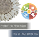 Nat & Jules Sunflower Stone Grey 12 inch Resin Stone Decorative Stepping Stone