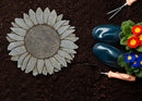 Nat & Jules Sunflower Stone Grey 12 inch Resin Stone Decorative Stepping Stone