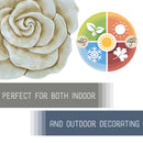 Nat & Jules Rose Stone Grey 12 inch Resin Stone Decorative Stepping Stone