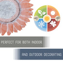 Nat & Jules Sunflower Red Terracotta 12 inch Resin Decorative Stepping Stone