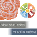 Nat & Jules Rose Red Terracotta 12 inch Resin Stone Decorative Stepping Stone