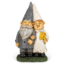Nat & Jules Married Gnome Couple Colorful Finish 12 inch Resin Garden Statue