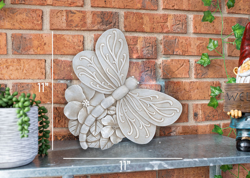 Nat & Jules Dragonfly Stone Color 11 inch Resin Stepping Stone