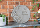 Nat & Jules In Loving Memory Stone Color 11 inch Resin Stepping Stone