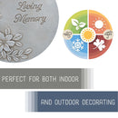 Nat & Jules In Loving Memory Stone Color 11 inch Resin Stepping Stone