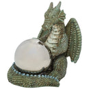 Nat & Jules Small Dragon Moss Finish 8.5 x 6 Resin Gazing Ball Sculpture