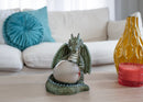Nat & Jules Small Dragon Moss Finish 8.5 x 6 Resin Gazing Ball Sculpture