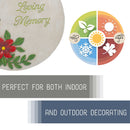 Nat & Jules In Loving Memory Full Color 11 inch Resin Stepping Stone