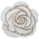 Nat & Jules Rose White 12 inch Resin Stone Decorative Stepping Stone