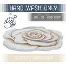 Nat & Jules Rose White 12 inch Resin Stone Decorative Stepping Stone