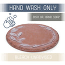 Nat & Jules Leaves White 12 inch Resin Stone Decorative Stepping Stone