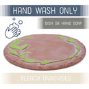 Nat & Jules Leaves Green 12 inch Resin Stone Decorative Stepping Stone