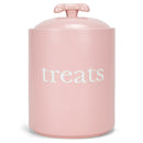 Nat & Jules Treats Pink 8 x 6 Ceramic Pet Treats Canister