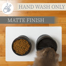 Nat & Jules Mine Also Mine Black 6 inch Stoneware Raised Pet Food and Water Bowls Set of 2