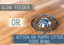 Nat & Jules Medium Silver Tone 12 inch Stainless Steel Metal Feeding Bowl For Litter