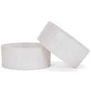 Nat & Jules Nibbles and Dribbles White 7 inch Stoneware Large Pet Bowls Set of 2