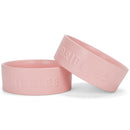Nat & Jules Nibbles and Dribbles Pink 5 inch Stoneware Small Pet Bowls Set of 2